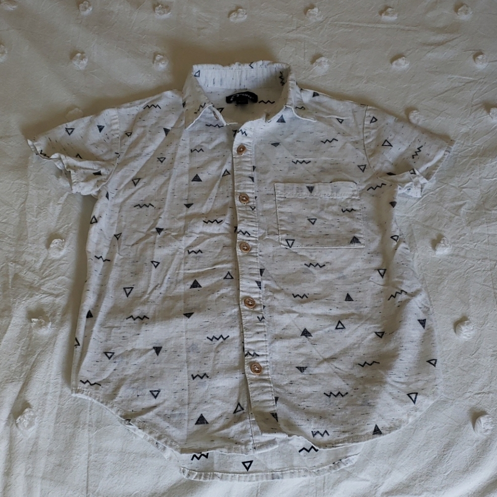 Boys Short Sleeve Button Up